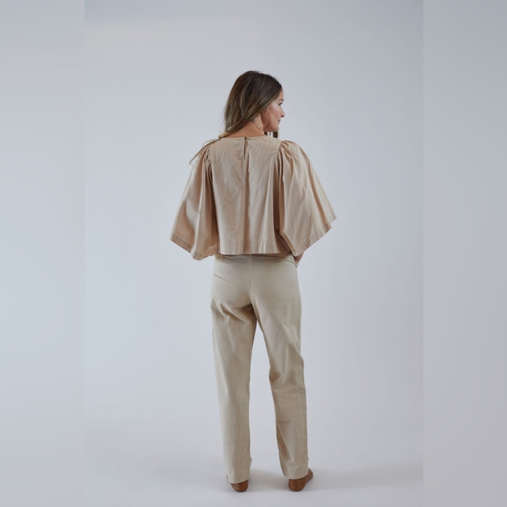 Ilana Kohn Huxie Pant in Oat. - Picture 2 of 6